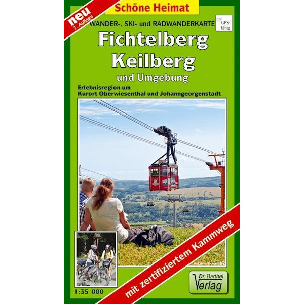 FICHTELBERG, KEILBERG UND UMGEBUNG - Wanderkarte Ansicht 1