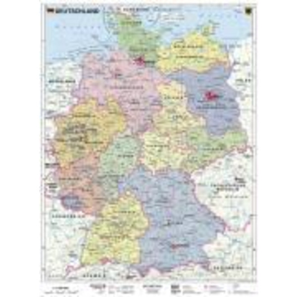 POLITISCH 1 : 1 000 000 WANDKARTE - Poster