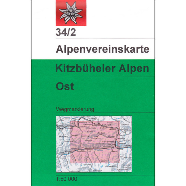 DAV 34/2 WEG KITZBÜHELER ALPEN OST - Wanderkarte Ansicht 1