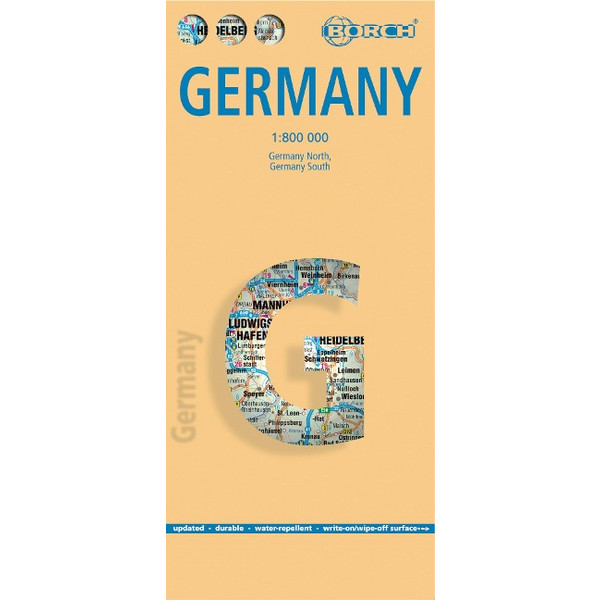 DEUTSCHLAND / GERMANY 1 : 800 000 - Straßenkarte Ansicht 1