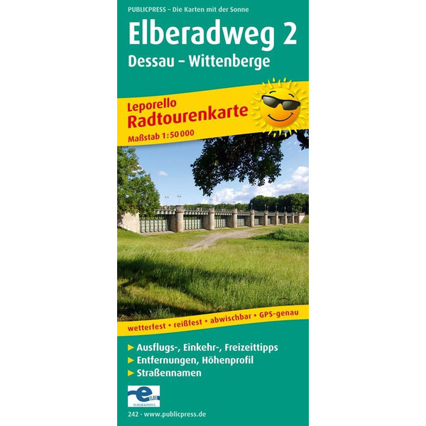 PUBLICPRESS ELBERADWEG 2 1:50 000 - Fahrradkarte Ansicht 1
