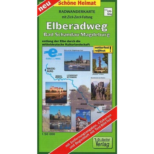 ELBE-RADWANDERWEG - Fahrradkarte Ansicht 1