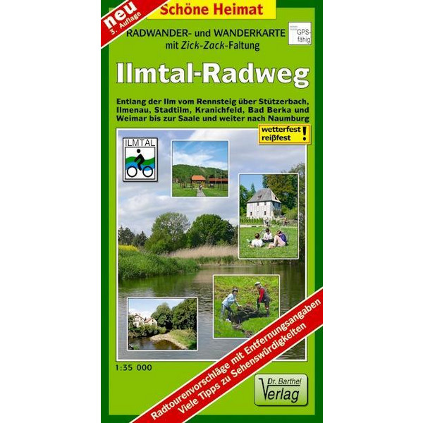 ILMTAL-RADWEG 1 : 35 000. RADWANDERATLAS - Fahrradkarte Ansicht 1