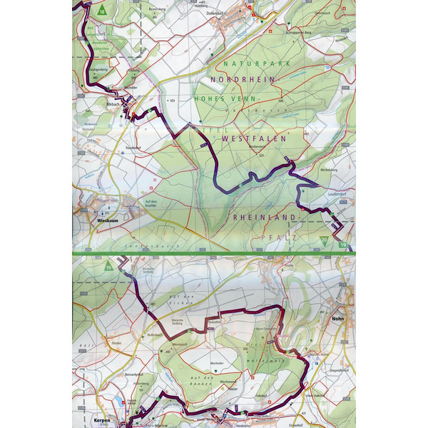 WANDERKARTE EIFELSTEIG 1 : 25 000 - Wanderkarte Ansicht 3