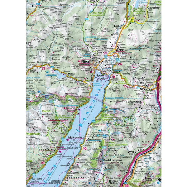 KOMPASS AUTOKARTE GARDASEE - ISEOSEE - Wanderkarte Ansicht 3