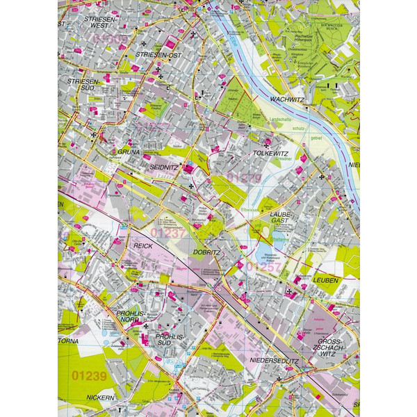 DRESDEN 1 : 22 500. BARTHEL STADTPLAN - Stadtplan Ansicht 2