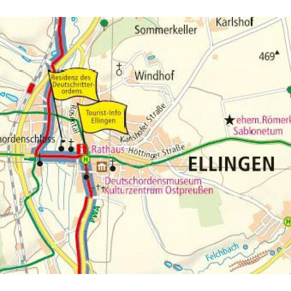 ALTMÜHLTAL-RADWEG 1 : 50 000 - Fahrradkarte Ansicht 2