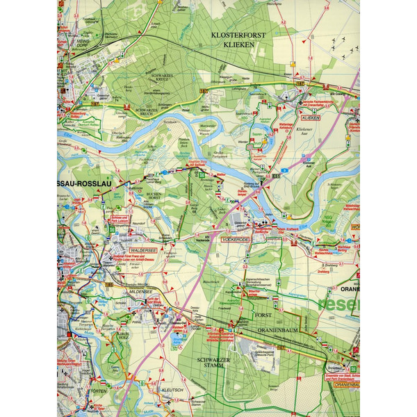 GARTENREICH DESSAU-WÖRLITZ 1 : 50 000 - Wanderkarte Ansicht 3