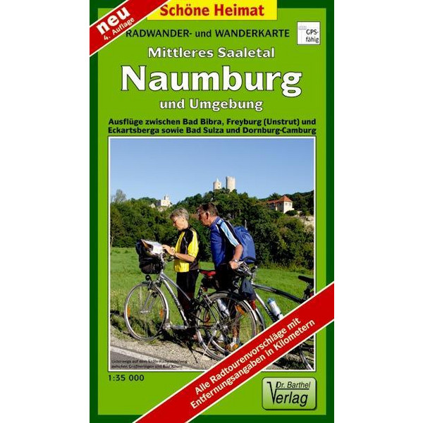 NAUMBURG, MITTLERES SAALETAL UND UMGEBUN - Wanderkarte Ansicht 1
