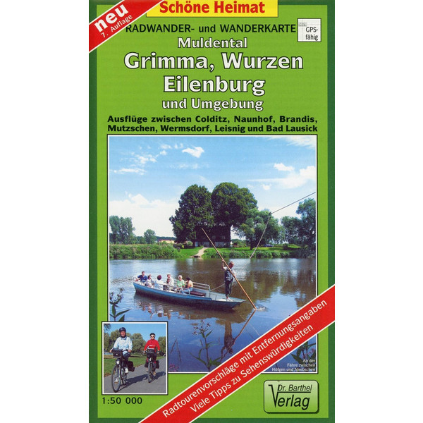 MULDENTAL, GRIMMA, WURZEN, EILENBURG UND - Wanderkarte Ansicht 1