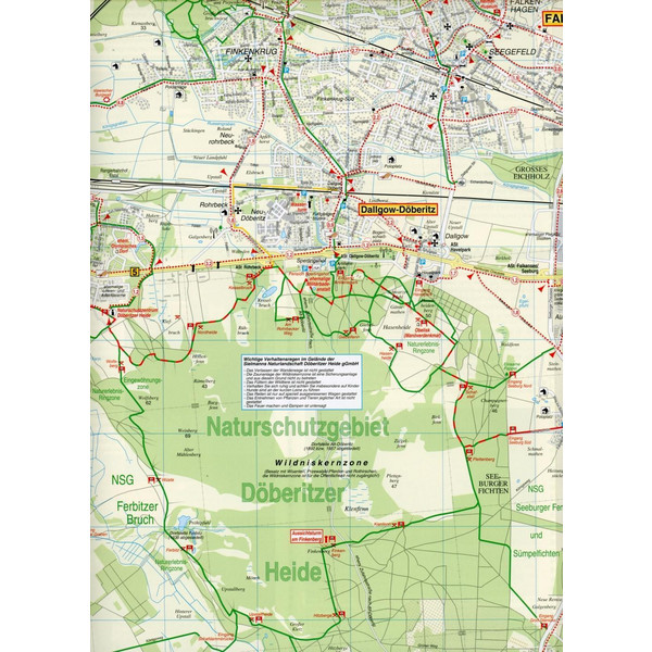 DÖBERITZER HEIDE / GRUNEWALD UND UMGEBUNG - Wanderkarte Ansicht 3