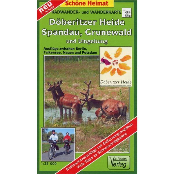 DÖBERITZER HEIDE / GRUNEWALD UND UMGEBUNG - Wanderkarte Ansicht 1
