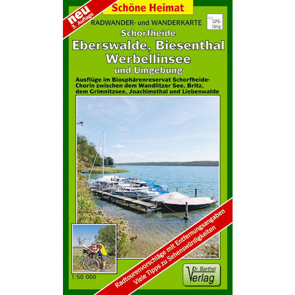 SCHORFHEIDE, BIESENTHAL, JOACHIMSTHAL - Fahrradkarte Ansicht 1