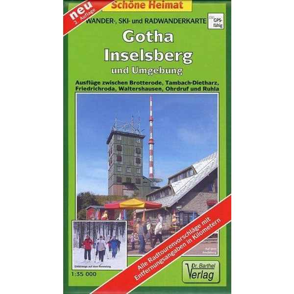 GOTHA, INSELSBERG UND UMGEBUNG 1 : 35 00 - Wanderkarte Ansicht 1