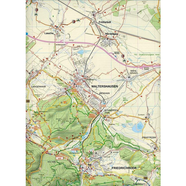 GOTHA, INSELSBERG UND UMGEBUNG 1 : 35 00 - Wanderkarte Ansicht 3