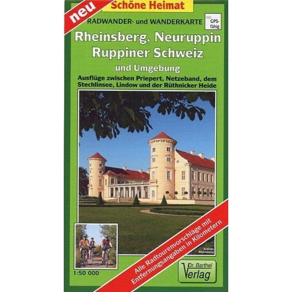 RUPPINER SCHWEIZ, RHEINSBERG, NEURUPPIN - Wanderkarte Ansicht 1