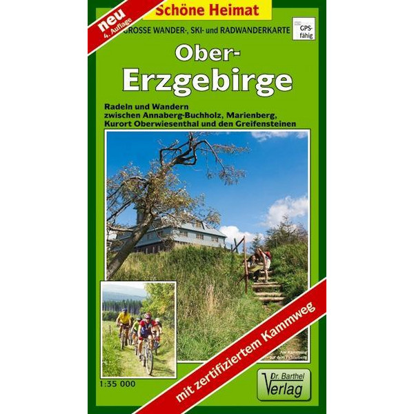 OBERERZGEBIRGE 1 : 35 000. RADWANDER- UND WANDERKARTE - Wanderkarte Ansicht 1