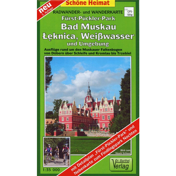 FÜRST-PÜCKLER-PARK BAD MUSKAU, SPREMBERG - Wanderkarte Ansicht 1