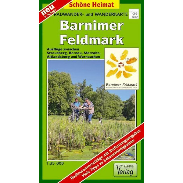 BARNIMER FELDMARK 1 : 35 000. RADWANDER- WANDERKARTE - Wanderkarte Ansicht 1
