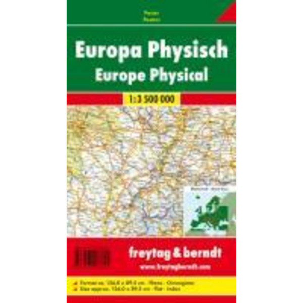 EUROPA (PHYSISCH) - Straßenkarte
