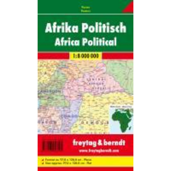 F+B AFRIKA PHYSISCH / POLITISCH - Straßenkarte Ansicht 1