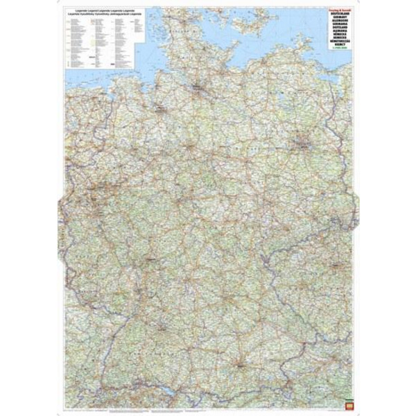 DEUTSCHLAND AUTOKARTE (M. STÄBEN) - Poster Ansicht 2