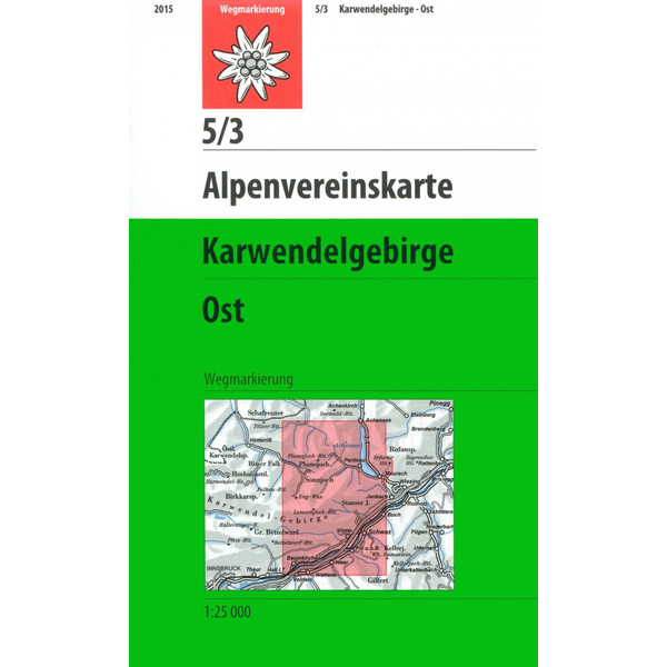 DAV 5/3 KARWENDELGEBIRGE OST 1:25T - Wanderkarte Ansicht 1