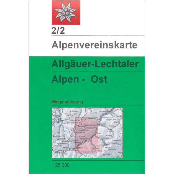 DAV 2/2 ALLGÄUER/LECHTALER ALPEN - Wanderkarte Ansicht 1