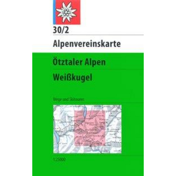 DAV 30/2 ÖTZTALER ALPEN WEIßKUGEL 1:25T - Wanderkarte Ansicht 1