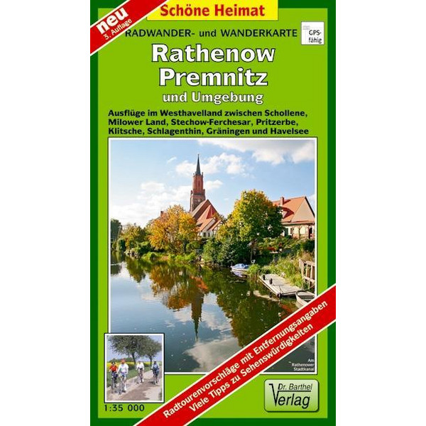 RATHENOW, PREMNITZ UND UMGEBUNG 1 : 35 000 - Wanderkarte Ansicht 1