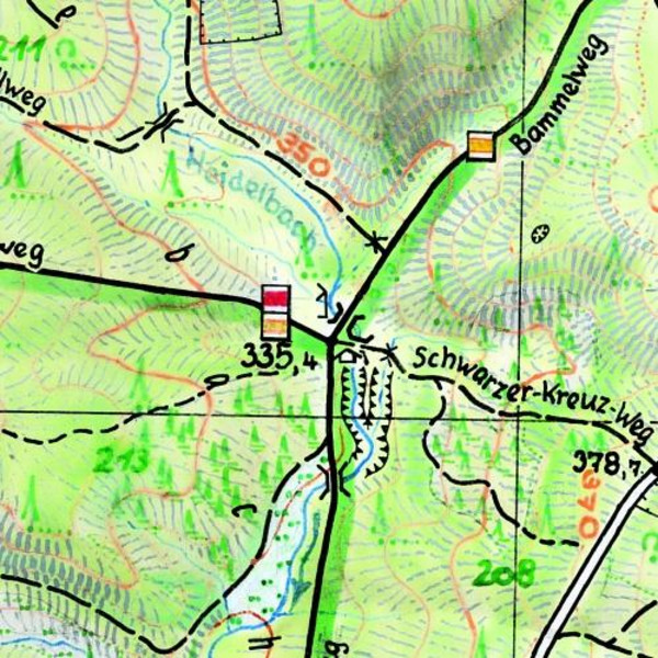 HINTERHERMSDORF - Wanderkarte Ansicht 2