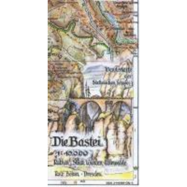 DIE BASTEI - Wanderkarte Ansicht 1