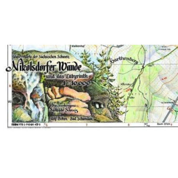 NIKOLSDORFER WÄNDE UND DAS LABYRINTH - Wanderkarte Ansicht 1