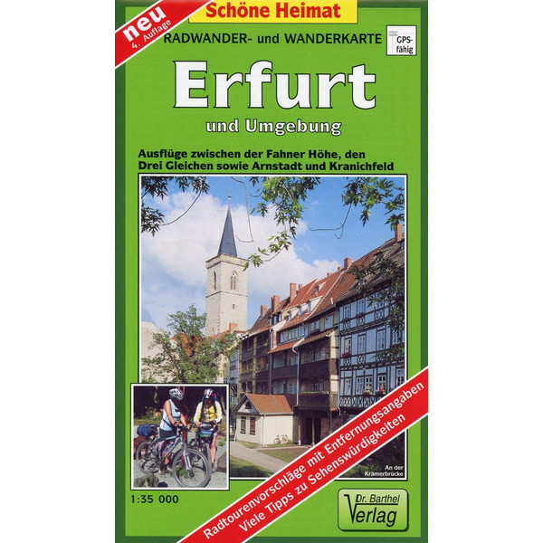 ERFURT UND UMGEBUNG 1 : 35 000 - Wanderkarte Ansicht 1