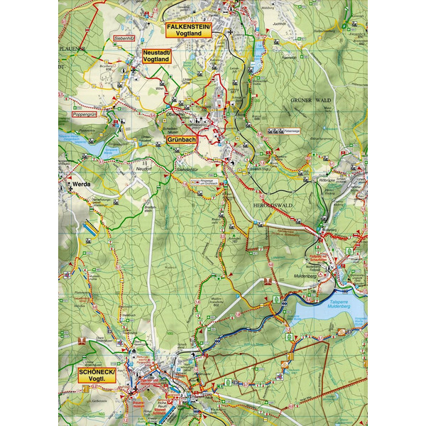 VOGTLÄNDISCHE MUSIKREGION 1 : 35 000. WA - Wanderkarte Ansicht 3