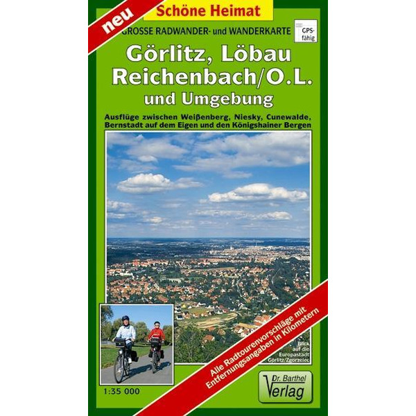 GÖRLITZ, LÖBAU, REICHENBACH/O.L. UND UMGEBUNG - Wanderkarte Ansicht 1