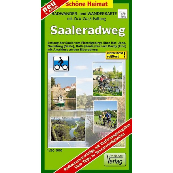 SAALE-RADWANDERWEG 1 : 50 000 - Fahrradkarte Ansicht 1