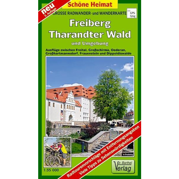 FREIBERG THARANDTER WALD UND UMGEBUNG - Wanderkarte Ansicht 1