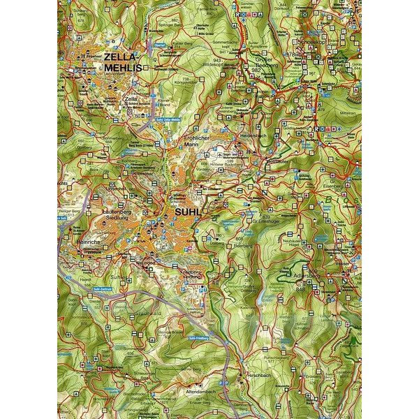 WK MITTL.THÜRINGER WALD - Wanderkarte Ansicht 2