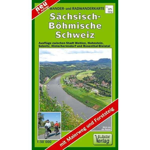 SÄCHSISCH-BÖHMISCHE SCHWEIZ 1 : 30 000. - Wanderkarte Ansicht 1