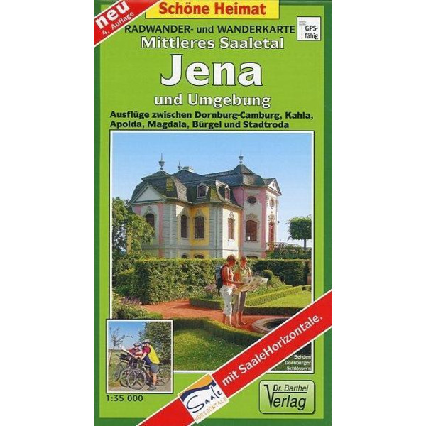 MITTLERES SAALETAL, JENA UND UMGEBUNG 1: - Wanderkarte Ansicht 1