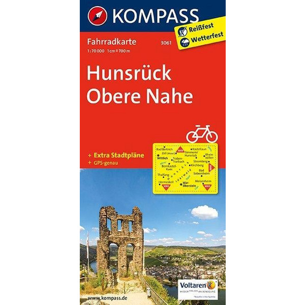 HUNSRÜCK - OBERE NAHE 1 : 70 000 - Fahrradkarte Ansicht 1