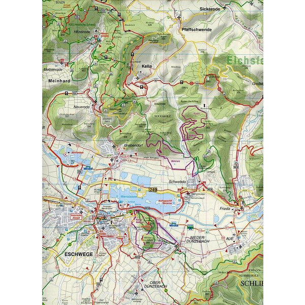 UNTERES WERRATAL. ESCHWEGE, WANFRIED - Wanderkarte Ansicht 3