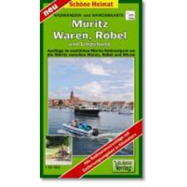MÜRITZ, WAHREN, RÖBEL UND UMGEBUNG - Wanderkarte Ansicht 1