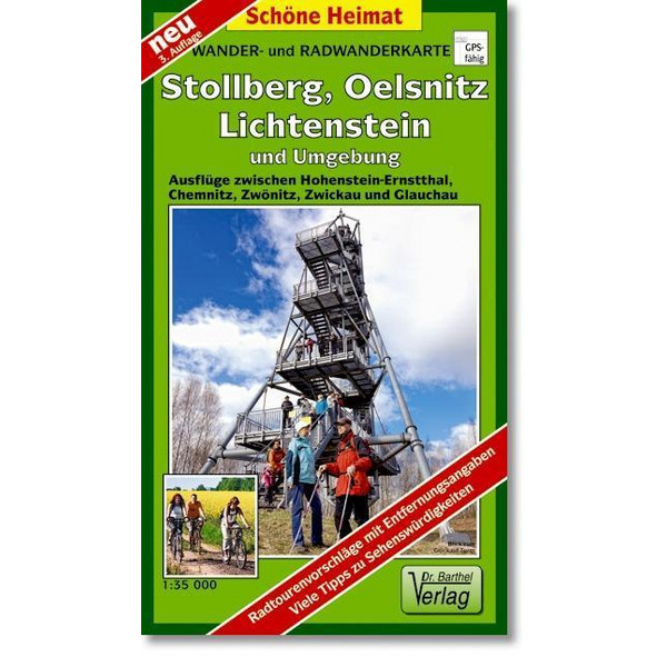 STOLLBERGER ERZGEBIRGE UND UMGEBUNG 1 : - Wanderkarte Ansicht 1