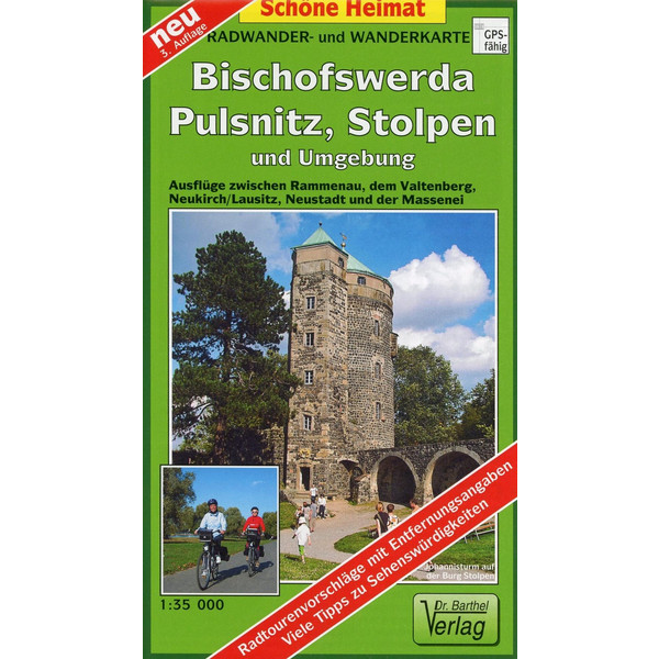 BISCHOFSWERDA, PULSNITZ, STOLPEN UND UMGEBUNG - Wanderkarte Ansicht 1