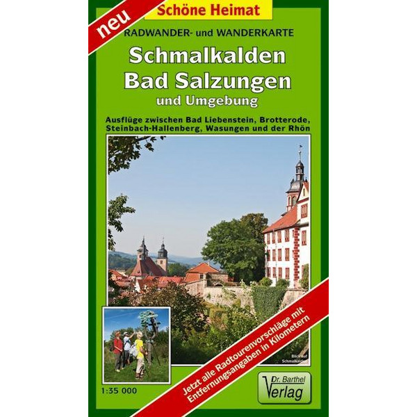 SCHMALKALDEN, BAD SALZUNGEN UND UMGEBUNG - Wanderkarte Ansicht 1