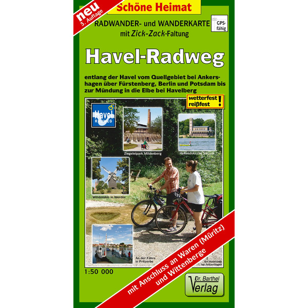 HAVEL-RADWEG 1 : 50 000 RADWANDERKARTE - Wanderkarte Ansicht 1