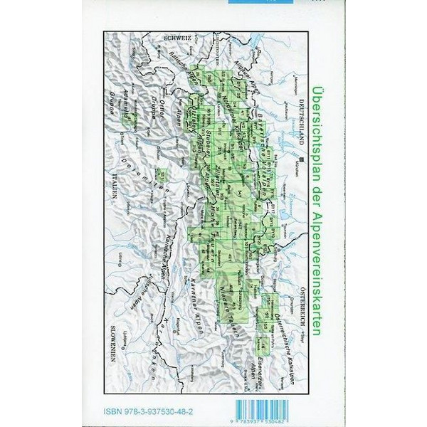 DAV 33 SKI TUXER ALPEN 1:50T - Wanderkarte Ansicht 2