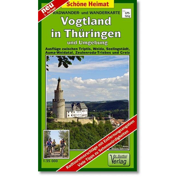THÜRINGER VOGTLAND UND UMGEBUNG - Wanderkarte Ansicht 1
